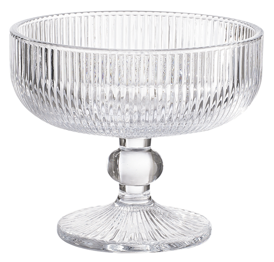 Vintage Footed Glass Coupe & Dessert Cup 260ml