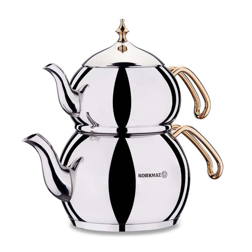 Korkmaz Hanedan Tea Pot Set 1.1 / 2.0 L