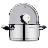 Korkmaz Pera 24 cm Cooking Pot with Strainer Lid – Medium Stainless Steel Cookware