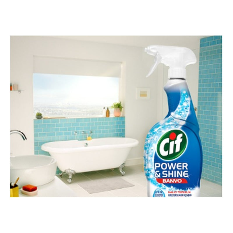 Cif Power & Shine Bathroom Limescale & Watermark Remover Spray - 750ml