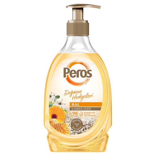 Peros Moisturizing Liquid Hand Soap - Honey & Cotton Flower - 400g