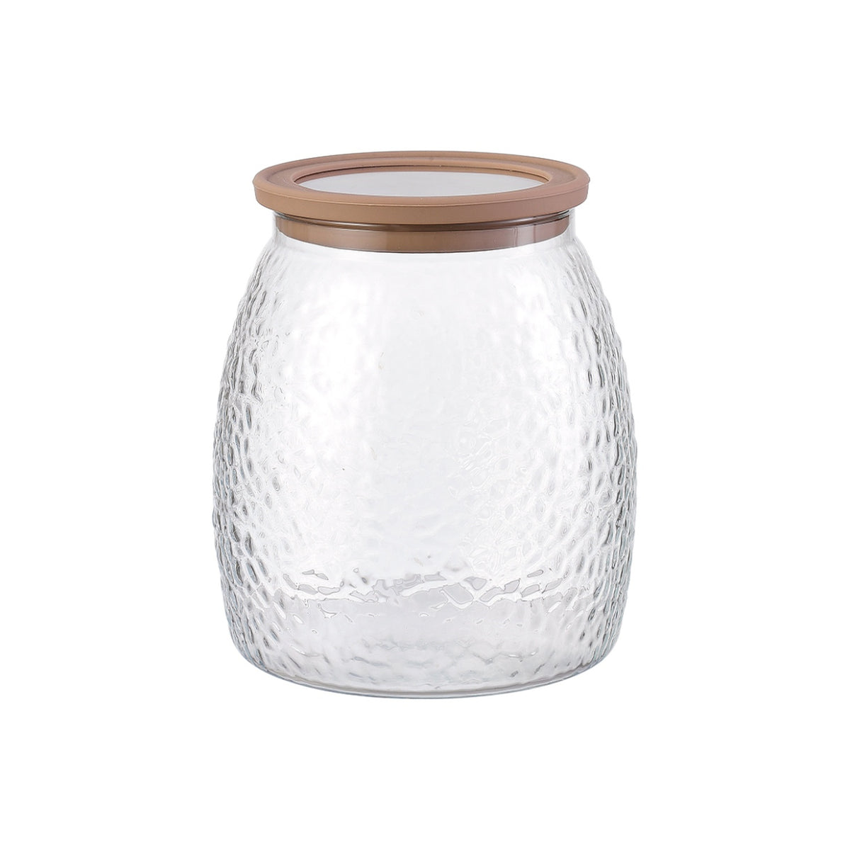 DIAMONDS Airtight Borosilicate Glass Food Storage Jar with Silicone Lid 1.6L