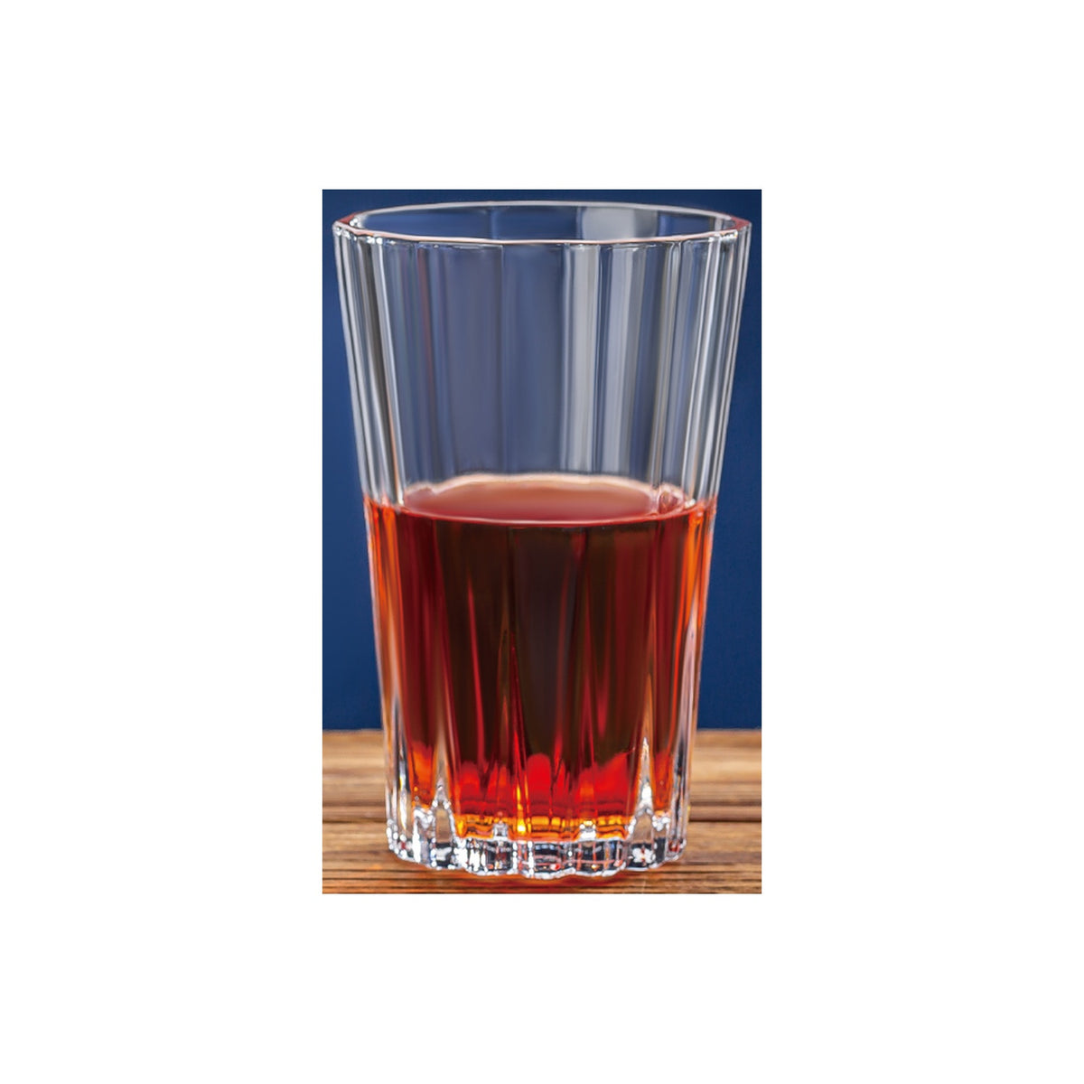 DIAMONDS Faceted Crystal Highball Tumbler 350ml (Set of 6)
