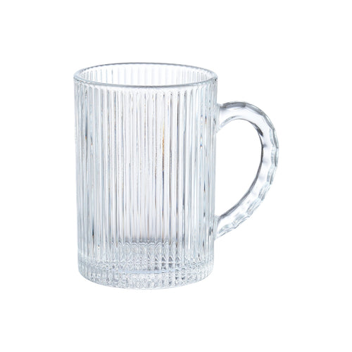 DIAMONDS Classic Fluted Glass Coffee & Tea Cup 220ml (Set of 6)