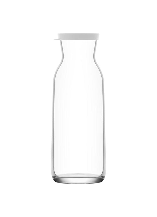 LAV Fonte Clear Glass Pitcher Carafe with Lid, 40 oz