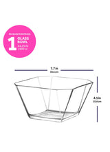 LAV Karen Bol à salade et pop-corn en verre 1,8 l