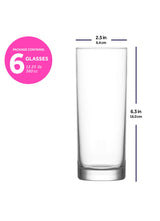 LAV Liberty 6-Piece Collins Cocktail Glasses, 12.25 oz