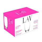 LAV Empire Ensemble de 6 verres à whisky, 17,25 oz