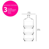 Récipient alimentaire empilable en verre Lav Berry