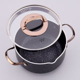Korkmaz Galaksi Batterie de cuisine 7 pièces Rosa Gold